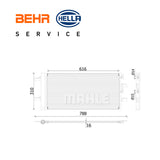 BMW CONDENSSER - 8FC 351 009-681 (BEHR)