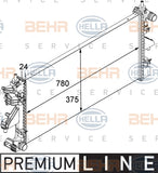 BEHR/MAHLE RADIATOR Fits FIAT DUCATO 250,290 2.3D Multijet 06-on 8MK376745031