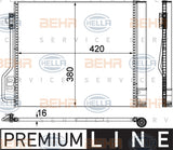 BEHR CONDENSER Fits SMART FORTWO 1.0T 07-15 8FC 351 304-291