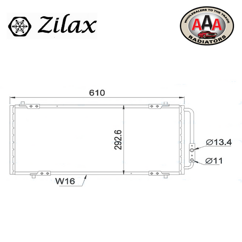 CONDENSER Fits MG MGF (1995 - 2002)