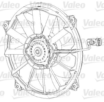 VALEO FAN Fits CITROEN BERLINGO/C4/DS4/PEUGEOT 307/308/RCZ 09-on 696091