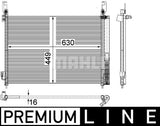 CONDENSER FITS RENAULT KOLEOS (MAHLE/BEHR)