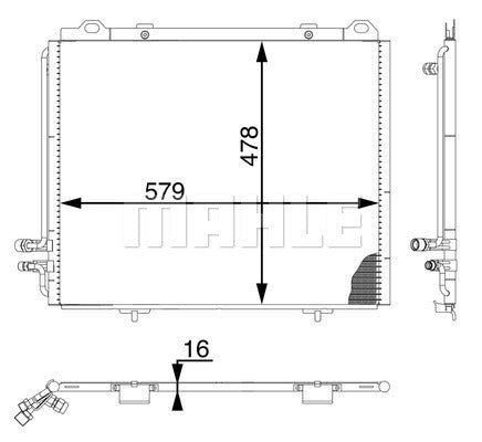 CONDENSER FITS MERCEDES E20 (A2108300270)