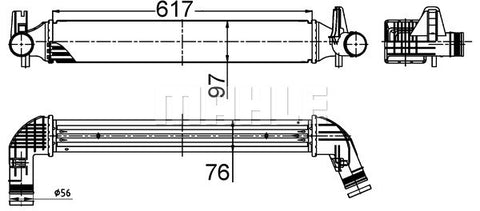 INTERCOOLER FITS AUDI A1 (6R0145805K )