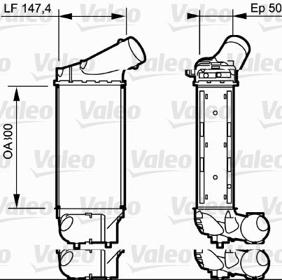 VALEO INTERCOOLER Fits CITROEN C4/PEUGEOT 308 2.0 HDi 04-13 818836