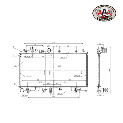 RADIATOR Fits SUBARU FORESTER (2009 - 2010)