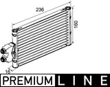 OIL COOLER FITS MERCEDES (A21150017000) - MAHLE/ BEHR