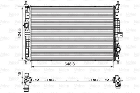 VALEO RADIATOR Fits CITROEN C4/PEUGEOT 308/5008/508/EXPERT 13-on 735632