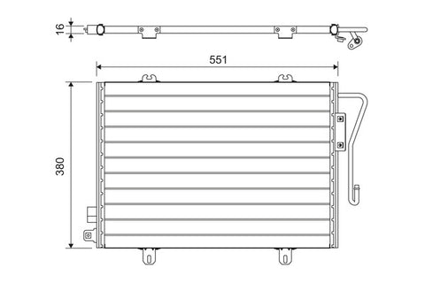 VALEO CONDENSER Fits RENAULT CLIO 00-06 817171