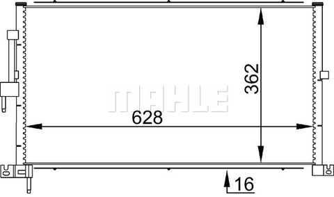 CONDENSER FITS JAGUAR (C2S43484)