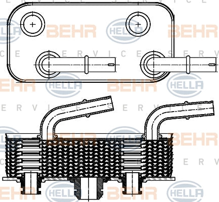 BEHR/MAHLE OIL COOLER Fits BMW 3 E46 97-05 8MO 376 790-791