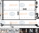 BEHR CONDENSER Fits RENAULT XMEGANE 09-on 8FC 351 310-541