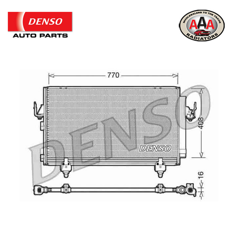 AAA (DENSO) CONDENSER Fits TOYOTA RAV4 (2000 - 2003)