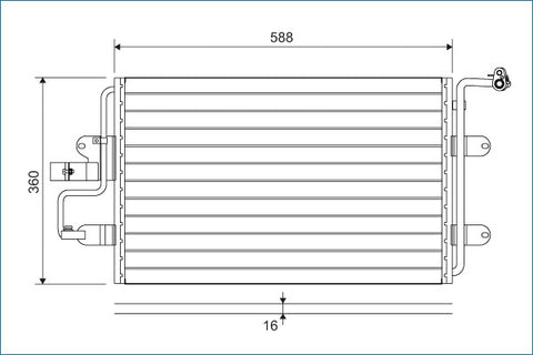 VALEO CONDENSER Fits AUDI A3/TT/VW BORA/GOLF 97-05 817244