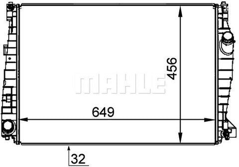 RADIATOR FITS ALFA ROMEO (60694769)- MAHLE/BEHR