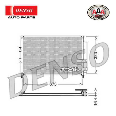 AAA (DENSO) CONDENSER Fits HONDA CIVIC HYBRID FD (2006 - 2012)