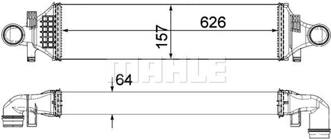 INTERCOOLER FITS MERCEDES GLA250 (A2465000454/8ML376924051)