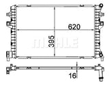 AUX RADIATOR FITS SKODA/VOLKSWAGEN (MAHLE/BEHR)