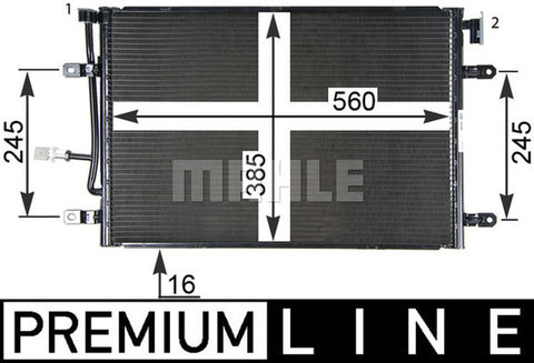 CONDENSER FITS AUDI A4 (MAHLE/BEHR)