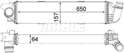 INTERCOOLER FITS RENAULT TRAFIC (MAHLE/BEHR)