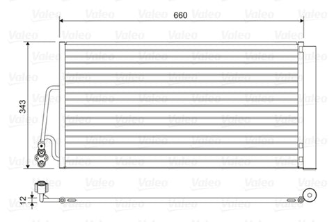 CONDENSER FITS MINI COOPER (VALEO)