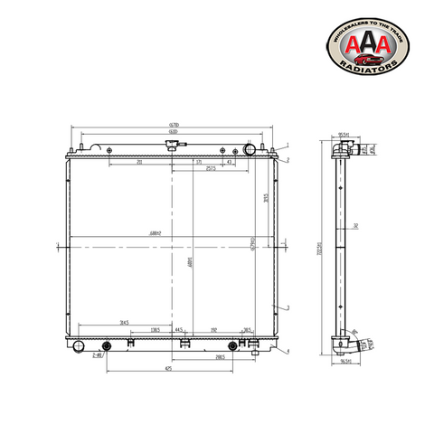 RADIATOR Fits NISSAN NAVARA (2005 - 2007)