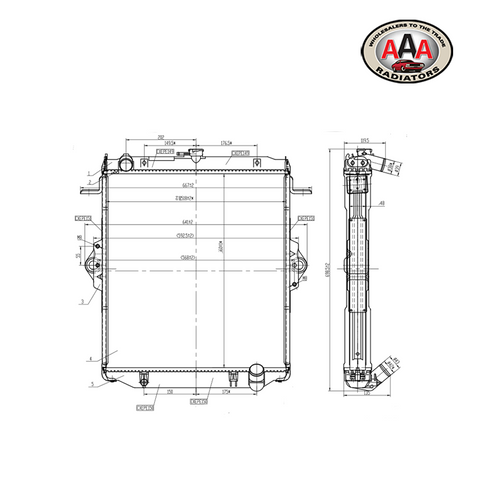 RADIATOR Fits TOYOTA LAND CRUISER (1996 - on)