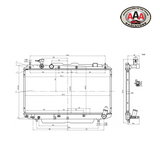 AAA RADIATOR Fits TOYOTA RAV 4 (2000 - 2003) MANUAL