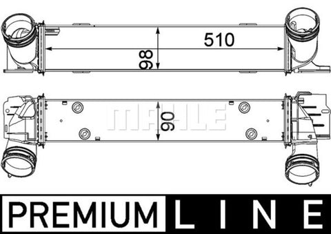 INTERCOOLER FITS BMW  (17517524916)- (MAHLE/BEHR)