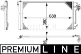 CONDENSER FITS VOLKSWAGEN TRANSPORTER (MAHLE/BEHR)