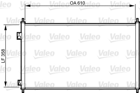 CONDENSER FITS HONDA CIVIC HATCH (VALEO)