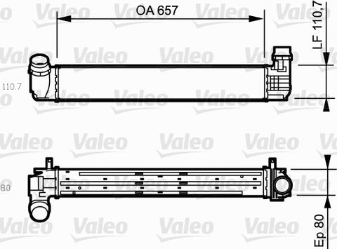 VALEO INTERCOOLER Fits RENAULT MEGANE BZ0/D95 08-15 818870