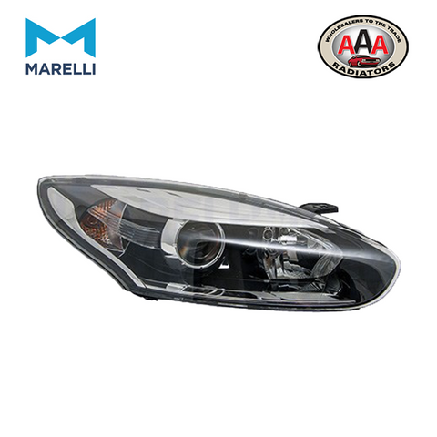 HEADLIGHTS Right, H7, W5W, PY21W, with bulbs, with motor for headlamp levelling, Halogen