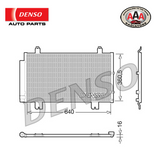 AAA (DENSO) CONDENSER Fits LEXUS GS (2005 - 2011)