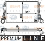 BEHR INTERCOOLER Fits AUDI A3 8PA/8P1/TT/SKODA/VW GOLF/JETTA 07-on 8ML376723541