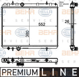 BEHR/MAHLE RADIATOR Fits PEUGEOT 407 04-11 8MK 376 755-331/8MK376755331