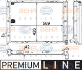 BEHR RADIATOR Fits VW TRANSPORTER/CARVELLE 1.6L/2.1L 8MK 376 713-631