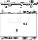 RADIATOR FITS FOR FIESTA (MAHLE/BEHR)