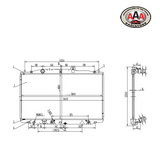 RADIATOR Fits HONDA ACCORD (2003 - 2004)