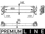 INTERCOOOLER FITS MERCEDES (A4475010501) - MAHLE/BEHR