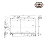 AAA RADIATOR Fits TOYOTA AVENSIS VERSO (2001 - 2003)