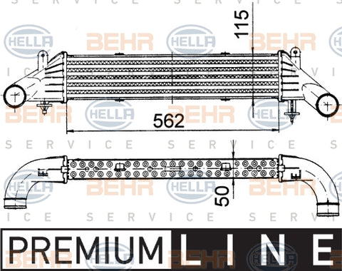 BEHR INTERCOOLER Fits MERCEDES BENZ SLK 170,230 96-04 8ML 376 724-161