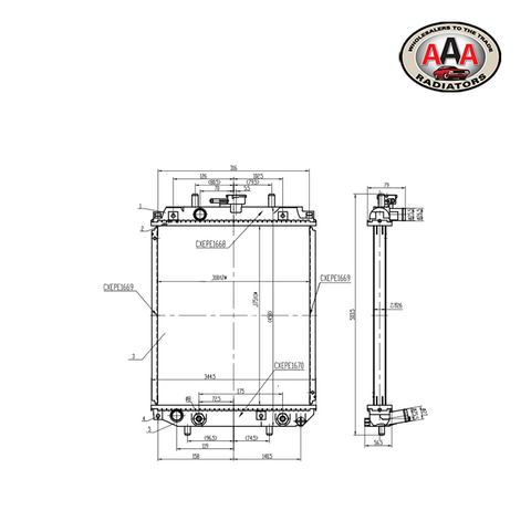 RADIATOR Fits DAIHATSU YRV (2000 - 2005)