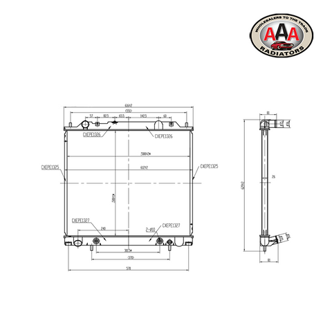 RADIATOR Fits MITSUBISHI L400(94) (1994 - 2004)