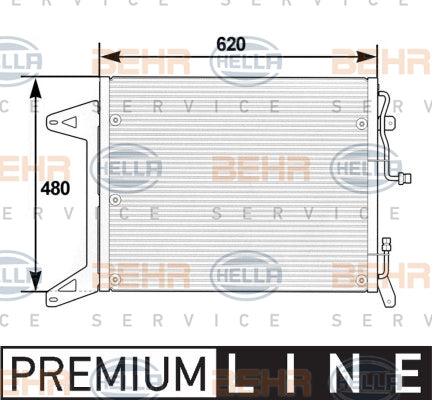 BEHR CONDENSER 8FC 351 300-051