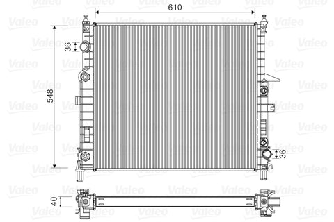 VALEO RADIATOR Fits MERCEDES BENZ M-CLASS ML 98-05 732315