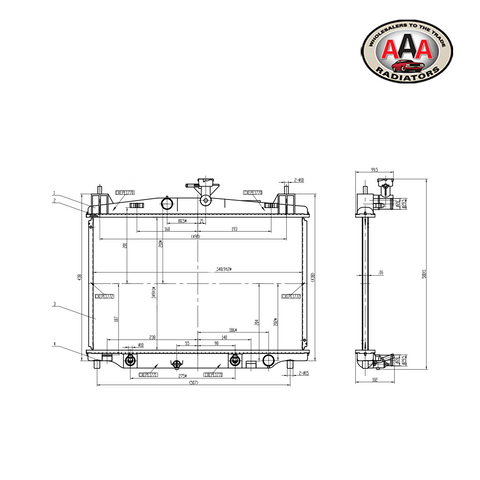 RADIATOR Fits MAZDA 2 (2007 - 2014)