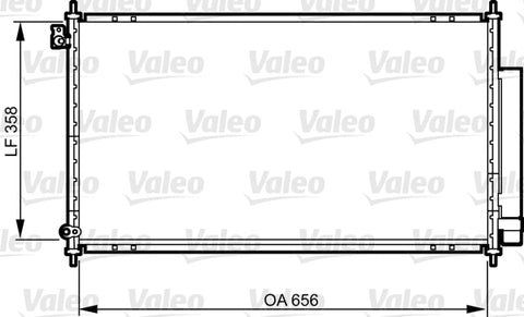 CONDENSER FITS HONDA ACCORD (VALEO)