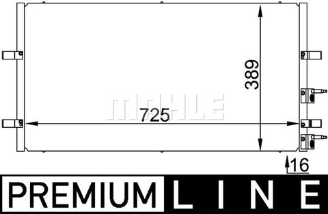 CONDENSER FITS FORD TRANSIT (MAHLE/BEHR)