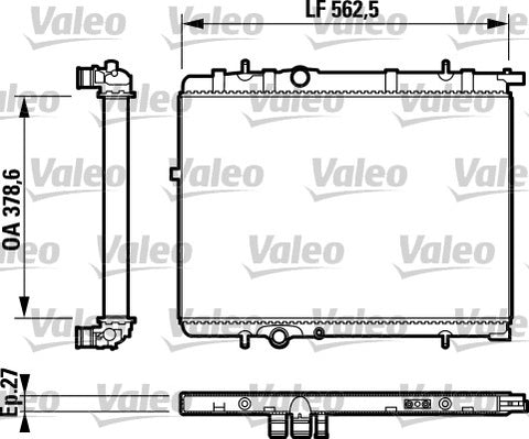 RADIATOR FITS PEUGEOT (1330T5)